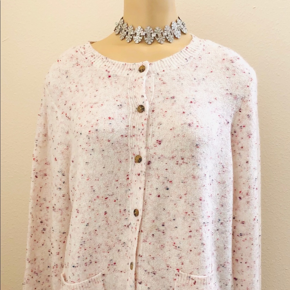 NWT Loft Cream Pink Cardigan Christmas Gift